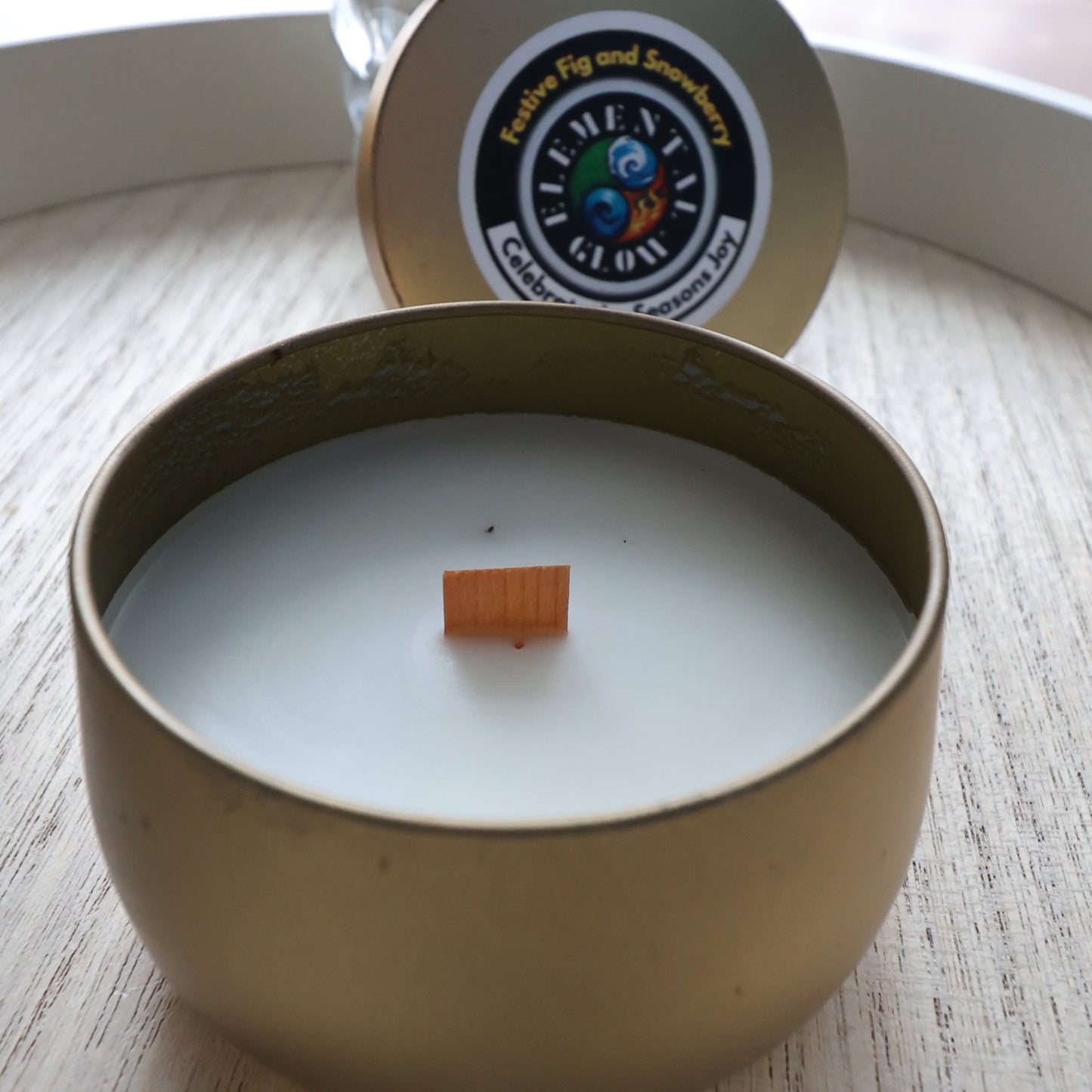 Festive Fig wnd Snowberry 8oz candle