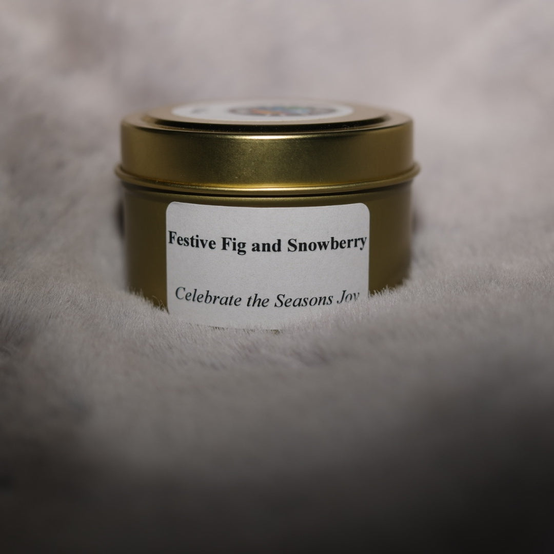 Festive Fig wnd Snowberry 4oz candle