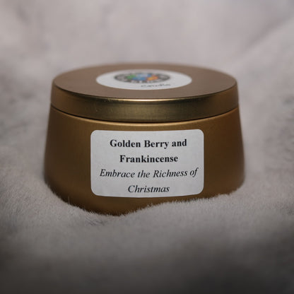 Golden Berry and Frankincense 8oz candle