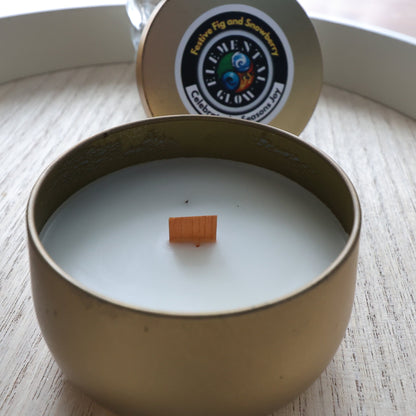 Festive Fig wnd Snowberry 8oz candle