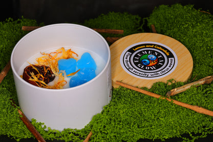 Lemon and Calendula 8oz candle