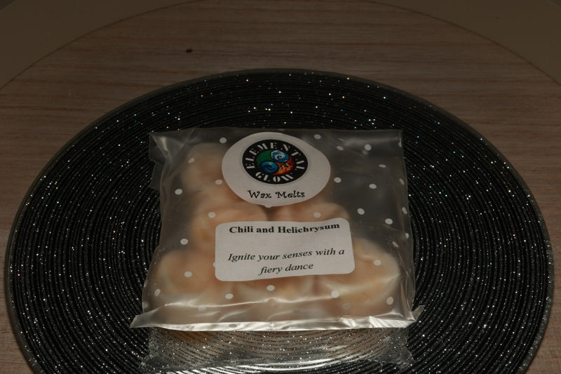 7 Pack Chilli and Helicrysum Wax Melts - Elemental Glow