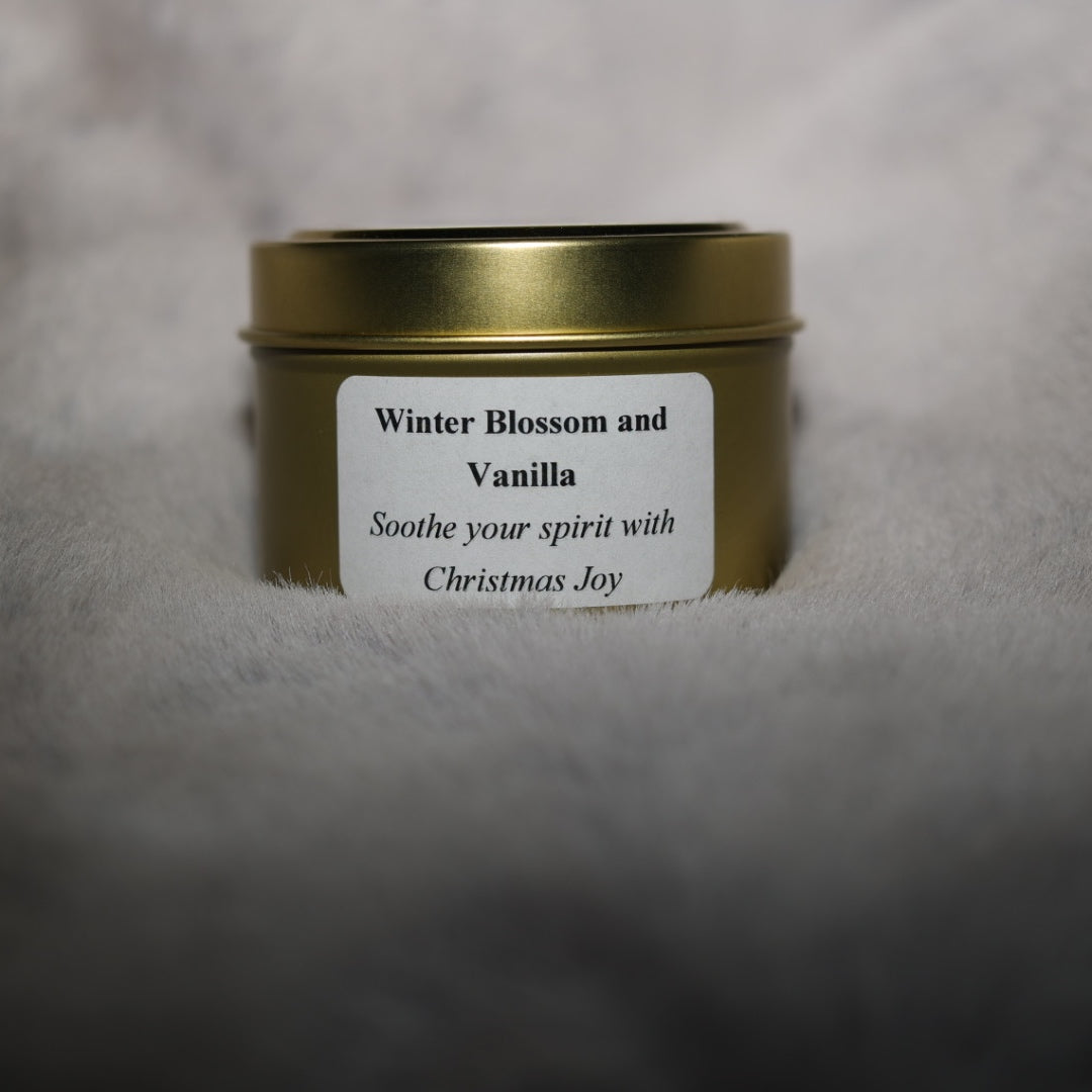 Winter Blossom and Vanilla 4oz candle