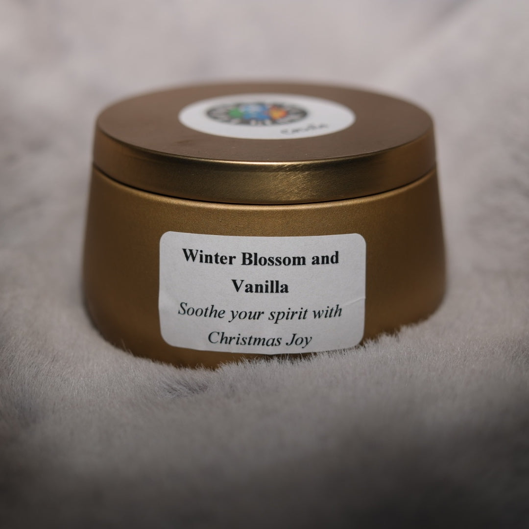 Winter Blossom and Vanilla 8oz candle