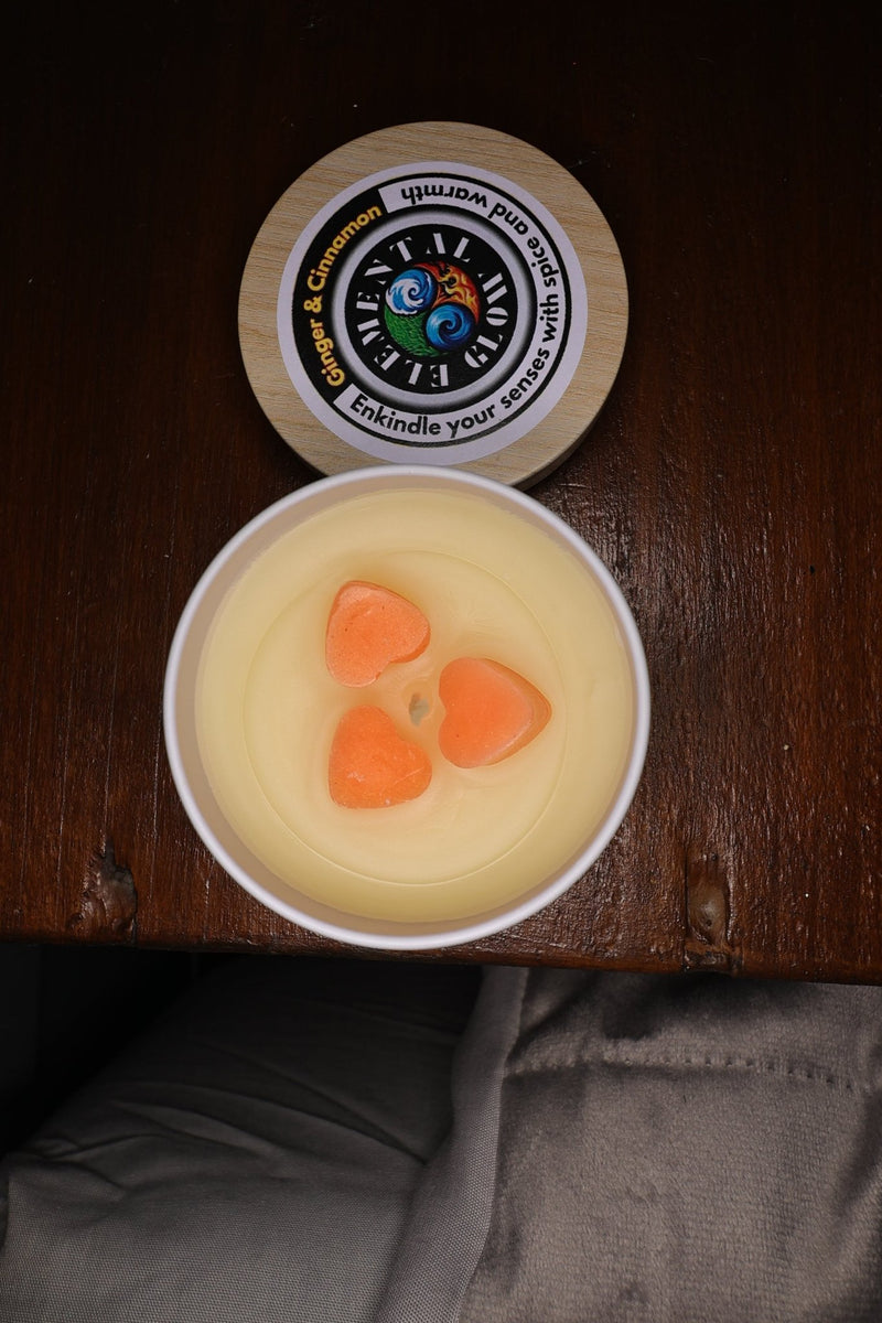 Ginger and Cinnamon 4oz candle - Elemental Glow