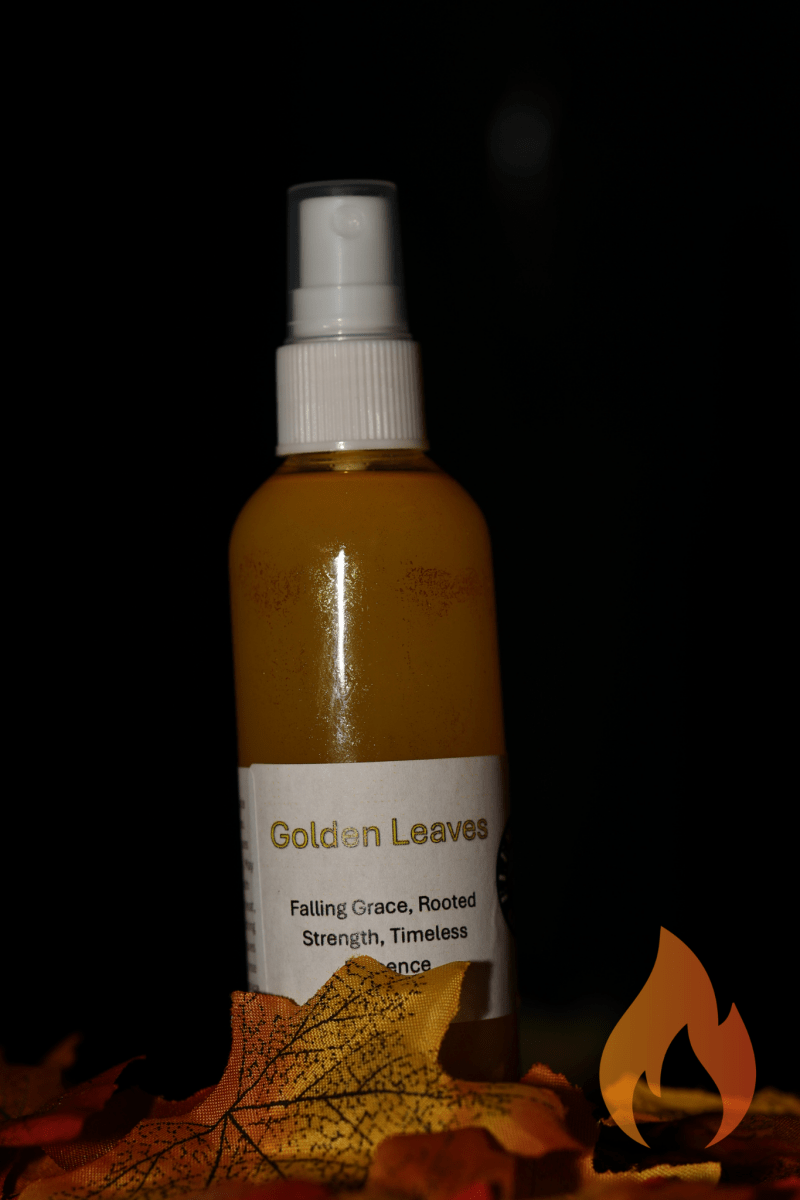 Golden Leaves Spray Bottle - Premium Quality - Elemental Glow