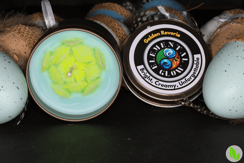 Golden Reverie handcrafted candle - Elemental Glow
