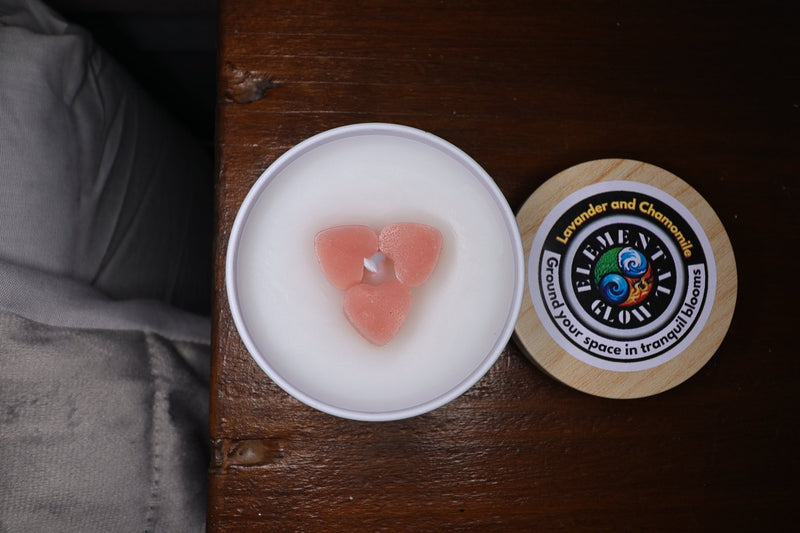 Lavender and Chamomile 4oz candle - Elemental Glow
