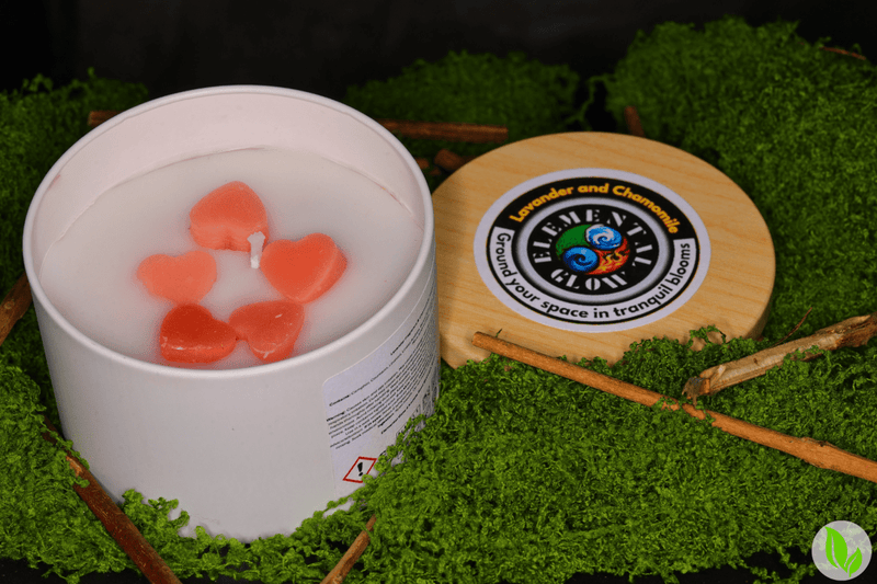 Lavender and Chamomile 8oz candle - Elemental Glow